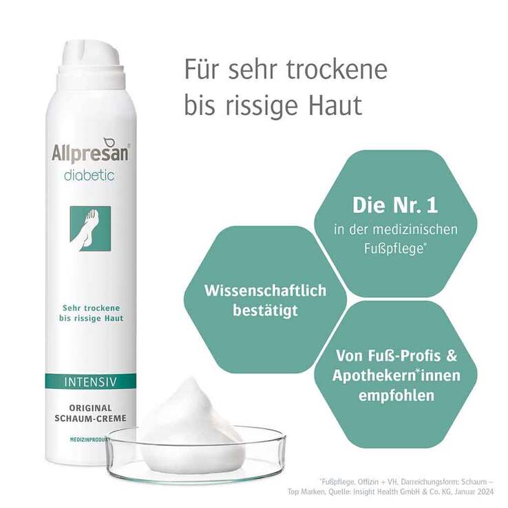Allpresan diabetic Fuß Intensiv Schaum, 200 ml