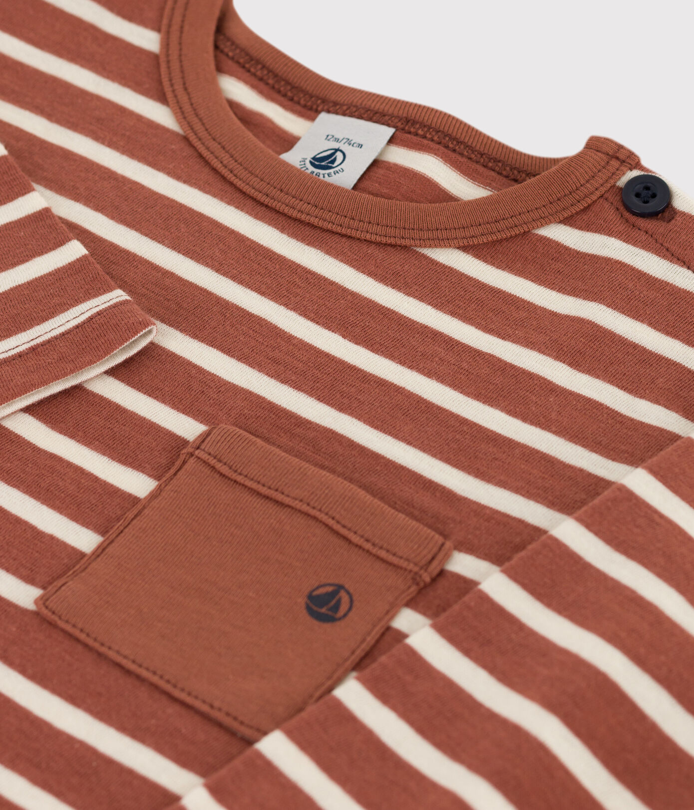 Tee-shirt manches longues bébé en coton