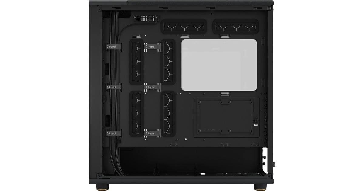Fractal DesignNorth XL midi tower behuizing  (Zwart | 2x USB-A | 1x USB-C | Tempered Glass)