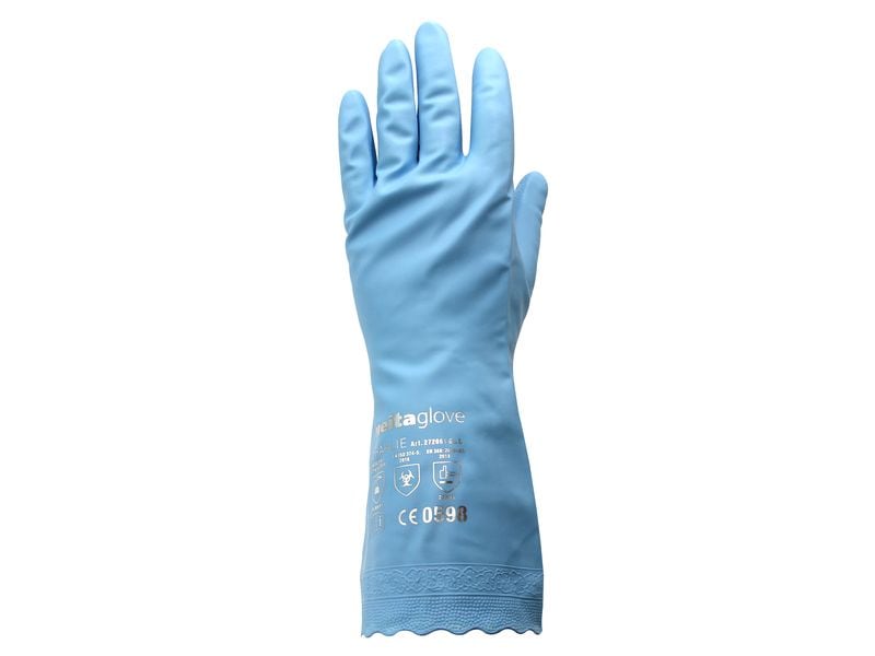 Weita Reinigungshandschuh Charlie S 1 Stück, Blau Vinyl Allzweckhandschuh
