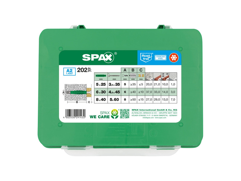 Spax schroeven   pluggen Power Pack