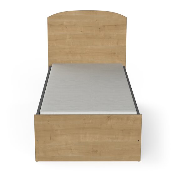 Gabin Lit barreaux   Chêne hamilton / Gris graphite        70 x 140 cm   de               CBA Meubles