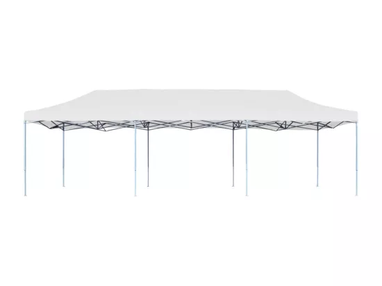 Tente de réception pliable 3x9 m Blanc