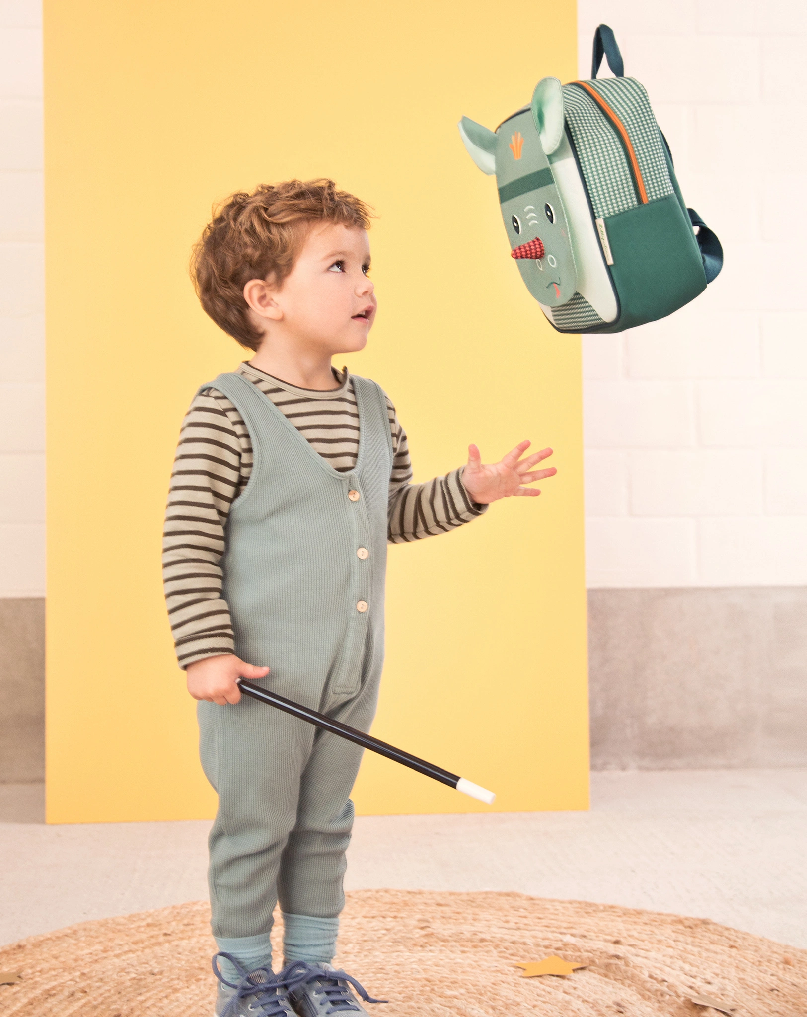 Kinder Rucksack JOE (26x23x12) in grün
