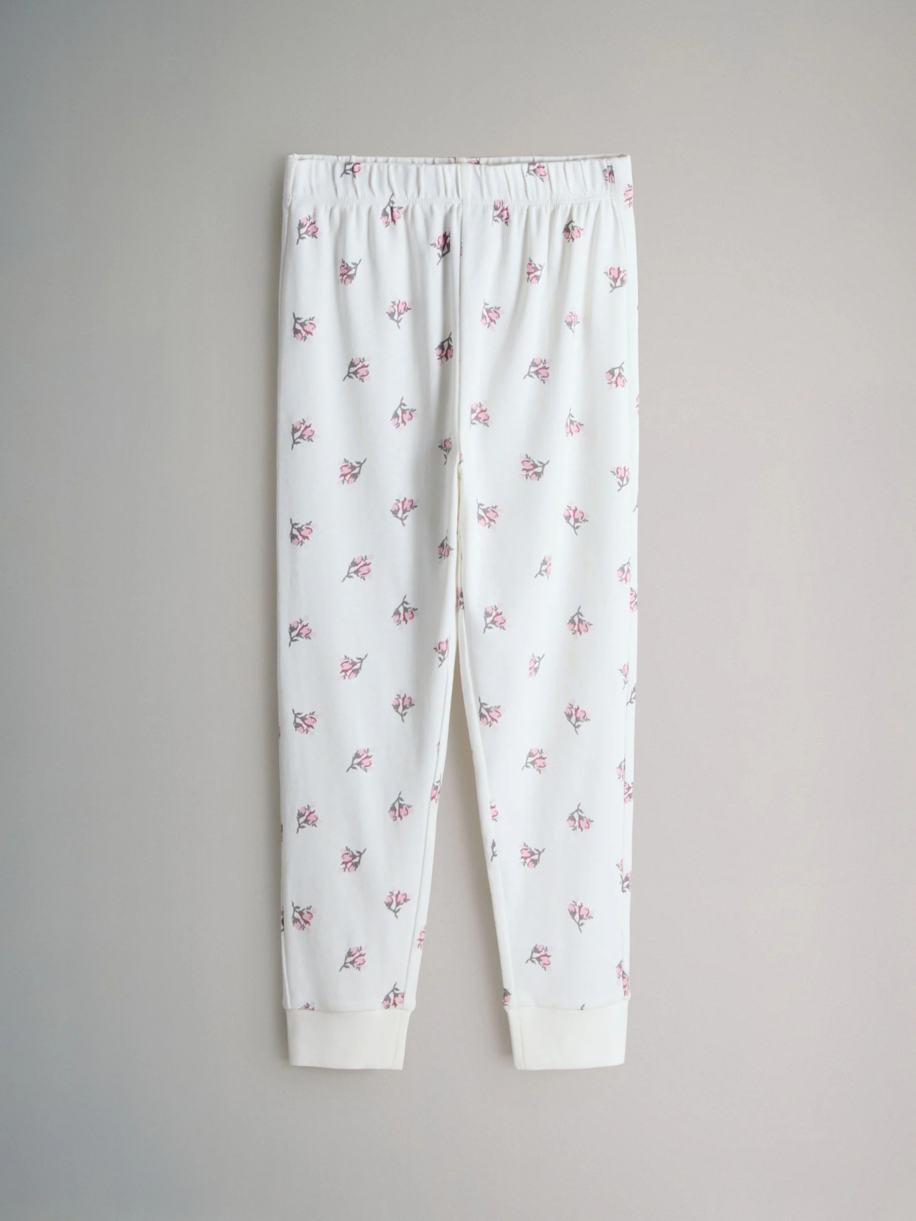Roze/wit - The Set verpakking van 4 behaaglijke katoenen jersey pyjama's