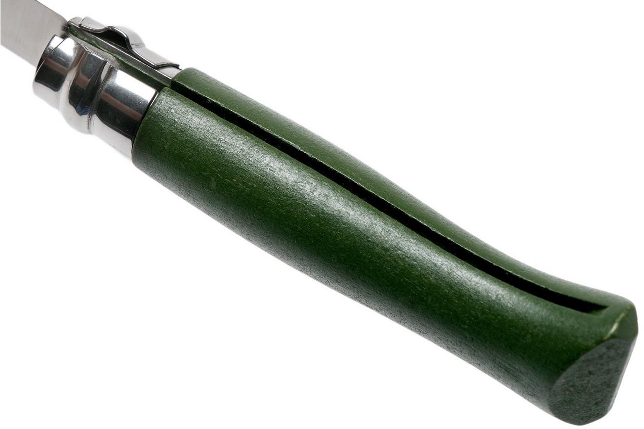 Opinel zakmes No. 08RV Khaki, roestvast staal, lemmetlengte 8,5 cm