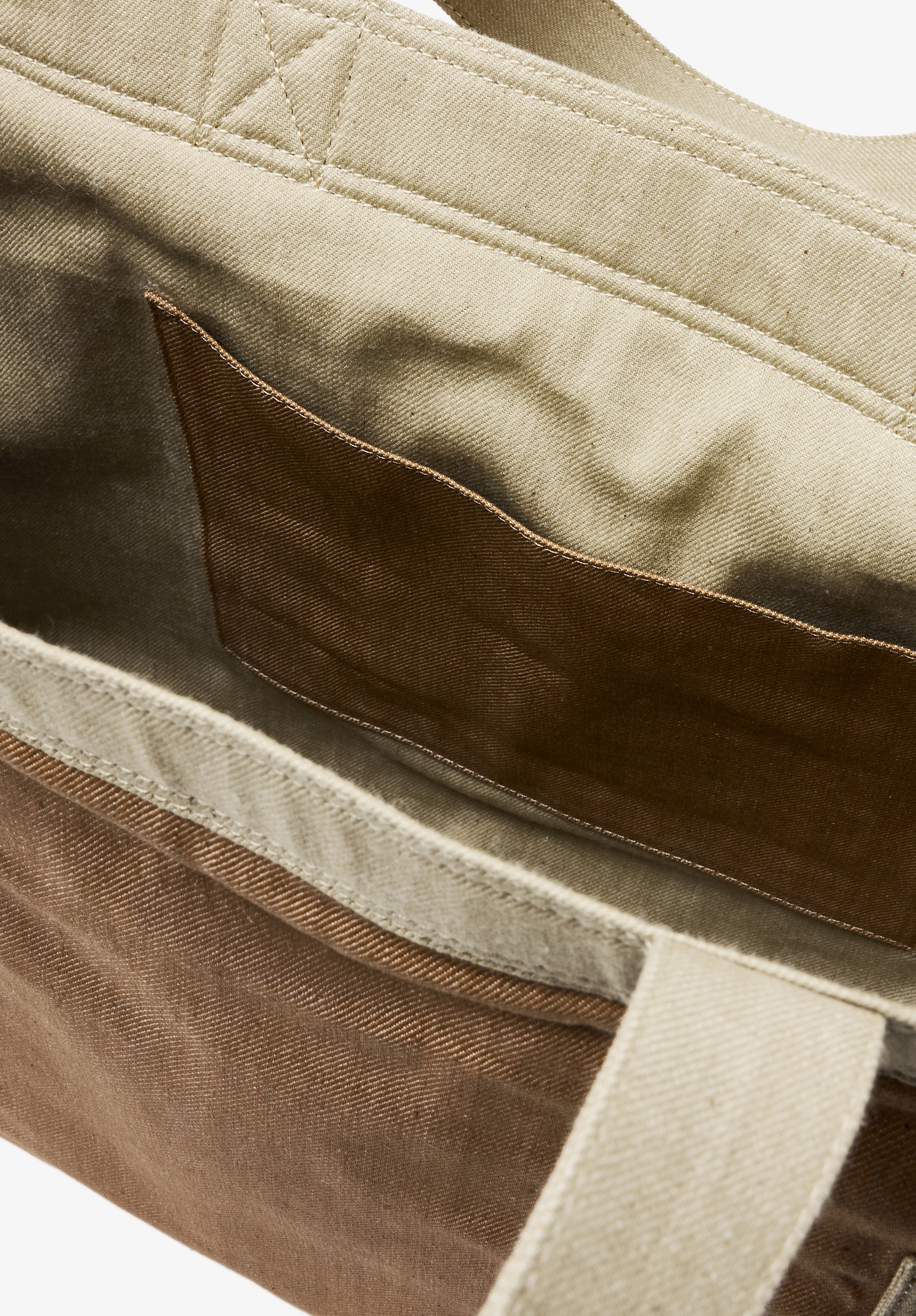 Cabas Jardin - Beige fonce/marron