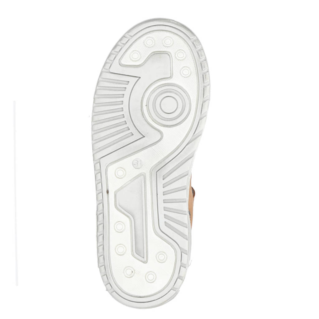 Develab leren sneakers cognac