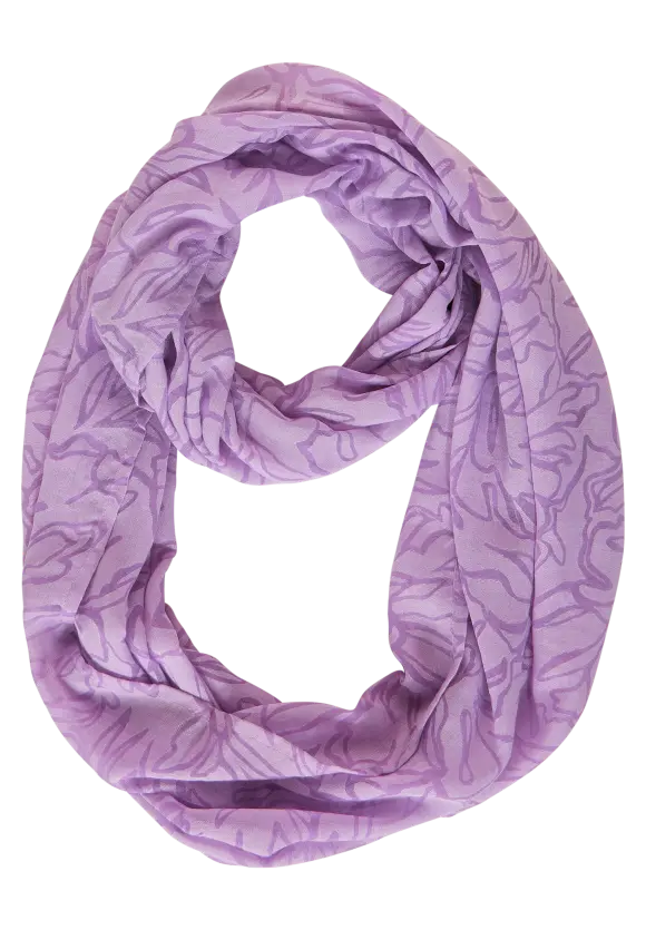 Loop mit Ausbrenner Print - sporty lilac