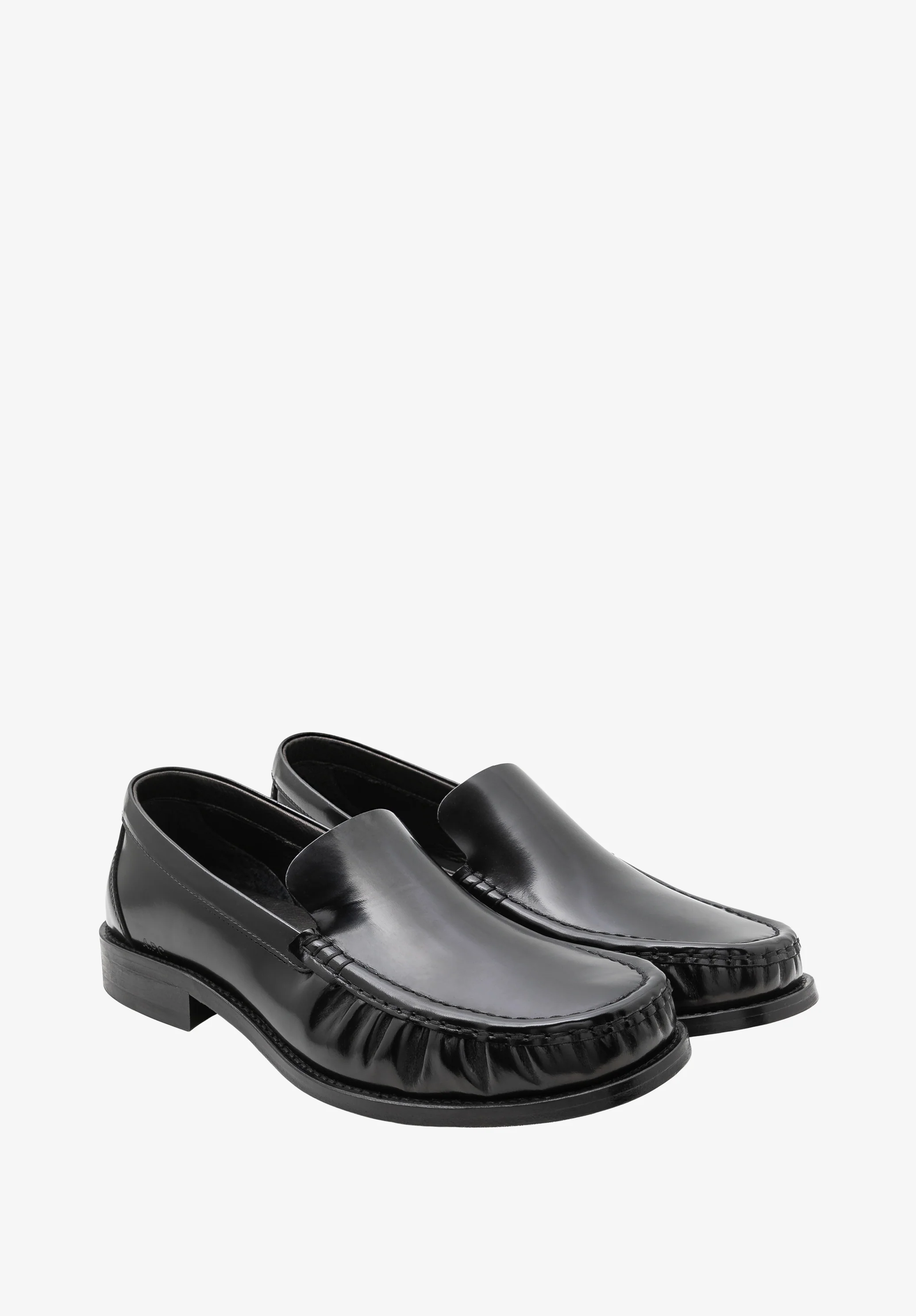 Mocassins en cuir - Noir