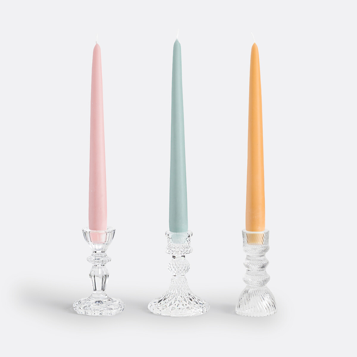 LA REDOUTE INTERIEURS<br>Candelaria em vidro Alt.10,2 cm, Carsa