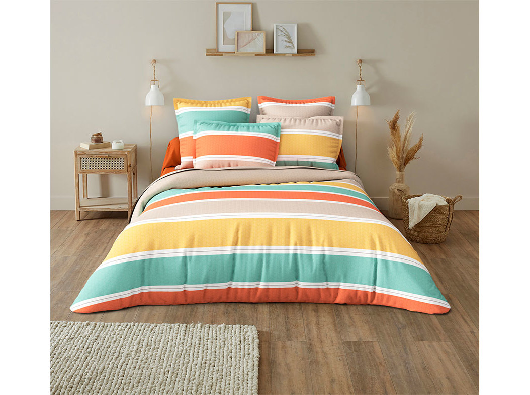 CAPA EDREDÃO ACTUEL RAINBOW POLIÉSTER RECICLADO 240X220CM