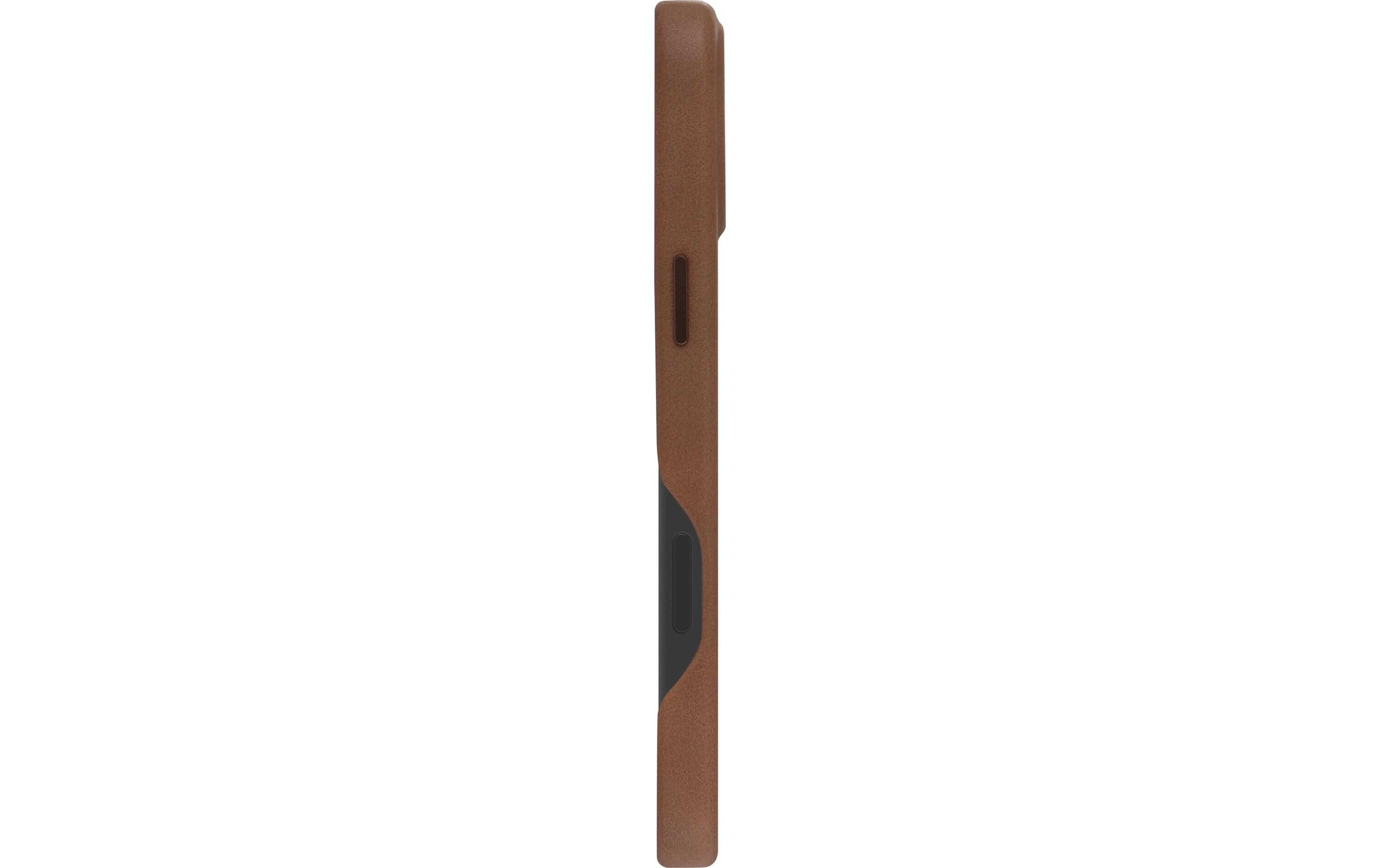 Book Cover Roskilde iPhone 16 Plus BraunSchutzhülle aus Leder mit MagSafe-Funktion für das Apple iPhone 16 Plus