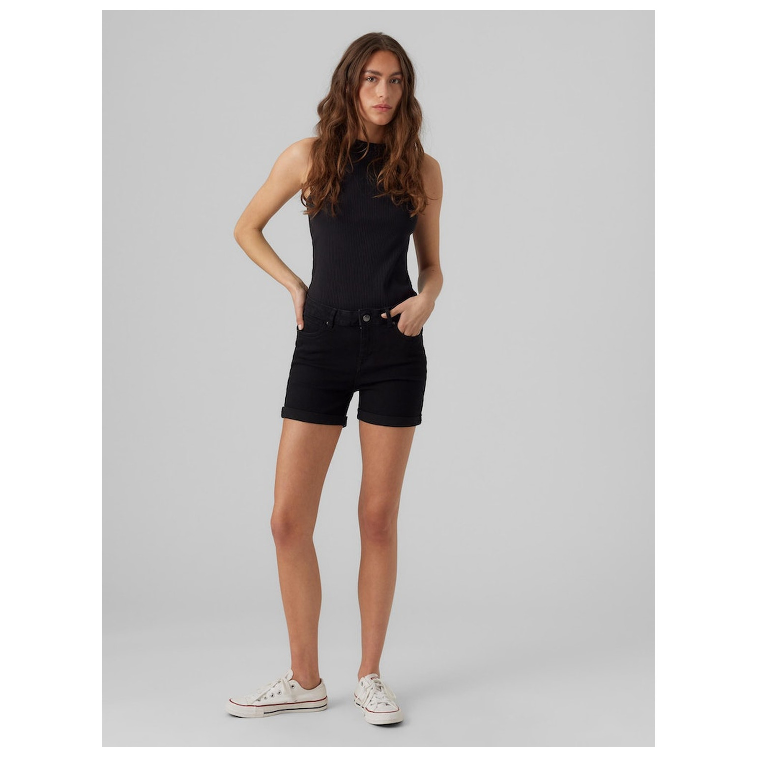 Vero Moda VMLUNA MR FOLD SHORTS MIX GA N