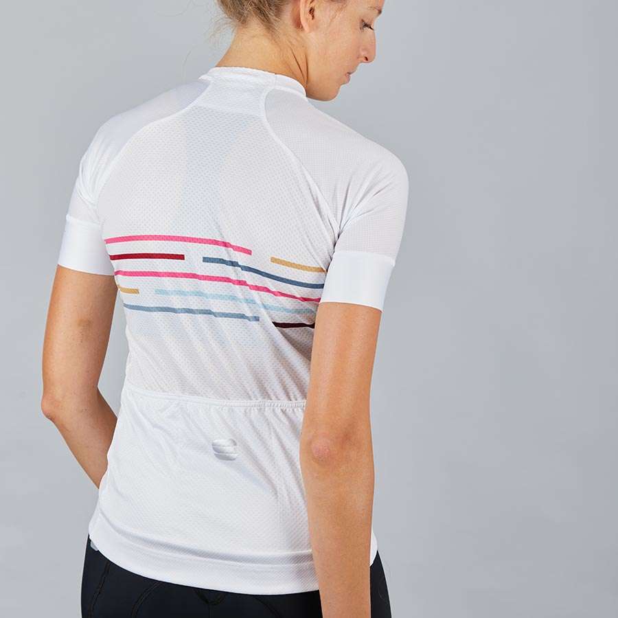 Sportful Velodrome Fietsshirt Korte Mouwen Wit Dames