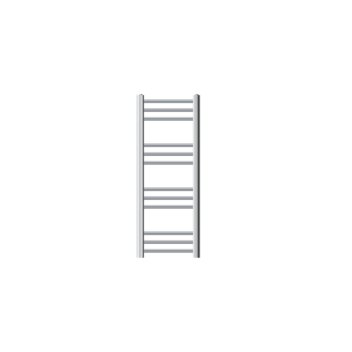 ECD Germany Badkamerradiator - 300 x 800 mm - Chroom - Recht met Zijaansluiting - Radiator Handdoekwarmer Handdoekdroger