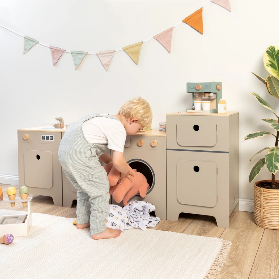 MUSTERKIND® Waschmaschine Mix & Match, warmgraunatur