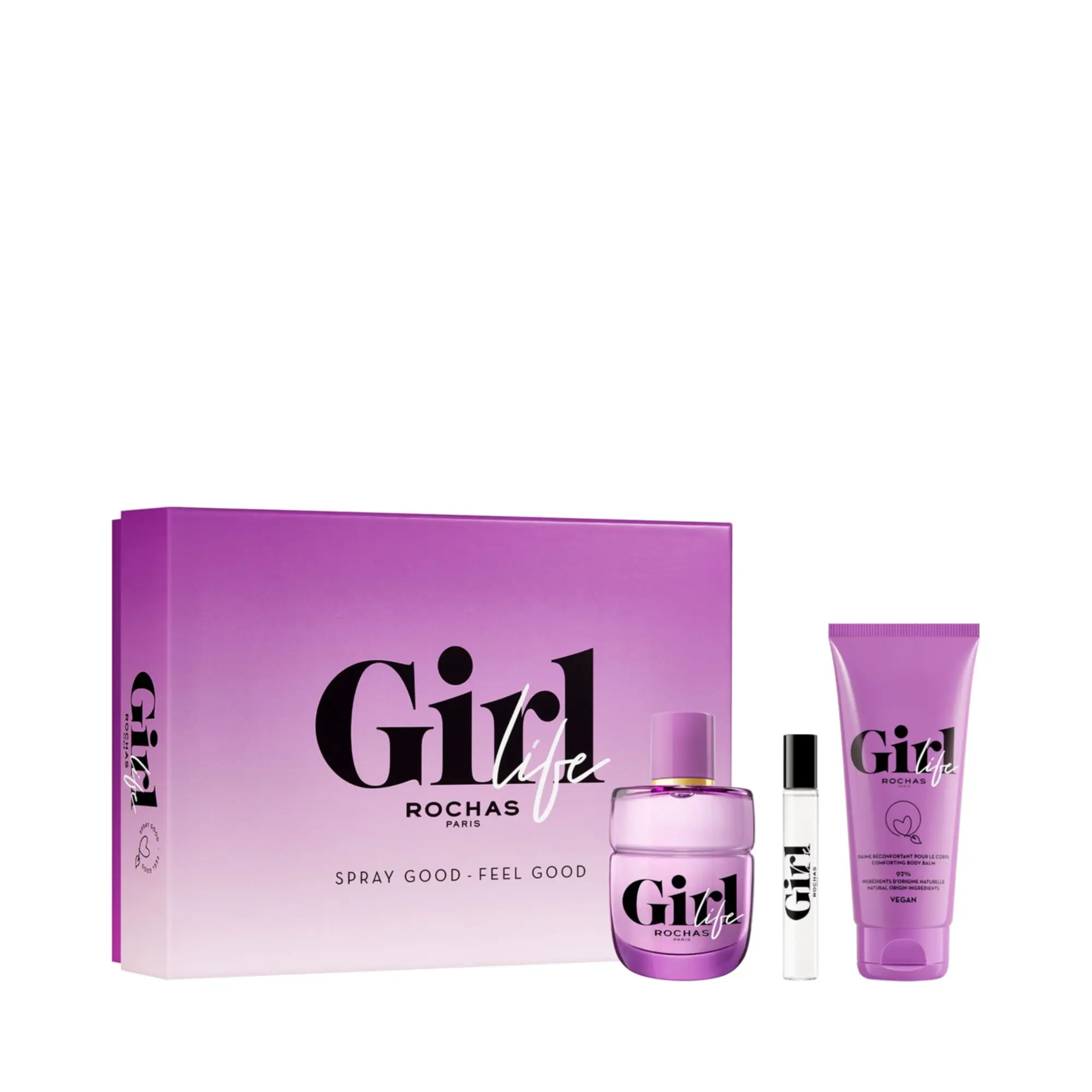 Rochas - Coffet Girl Life Eau de Parfum 75ml, 7,5ml & Baume corps- Rochas