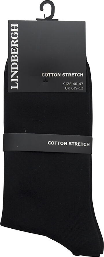 Lindbergh Cotton Stretch Strømper Sort