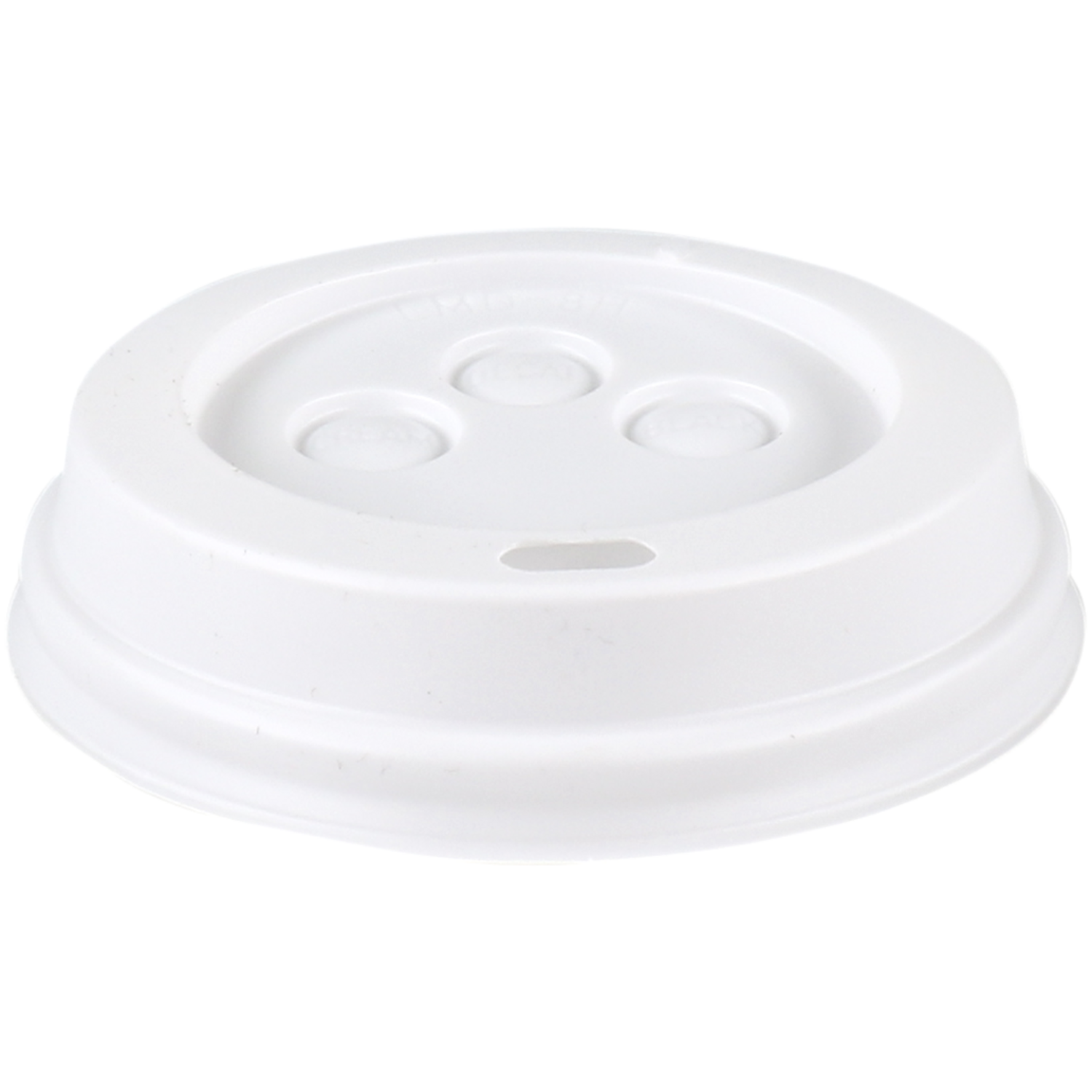 Deksel, to go, PS, rond, Ø80mm, wit