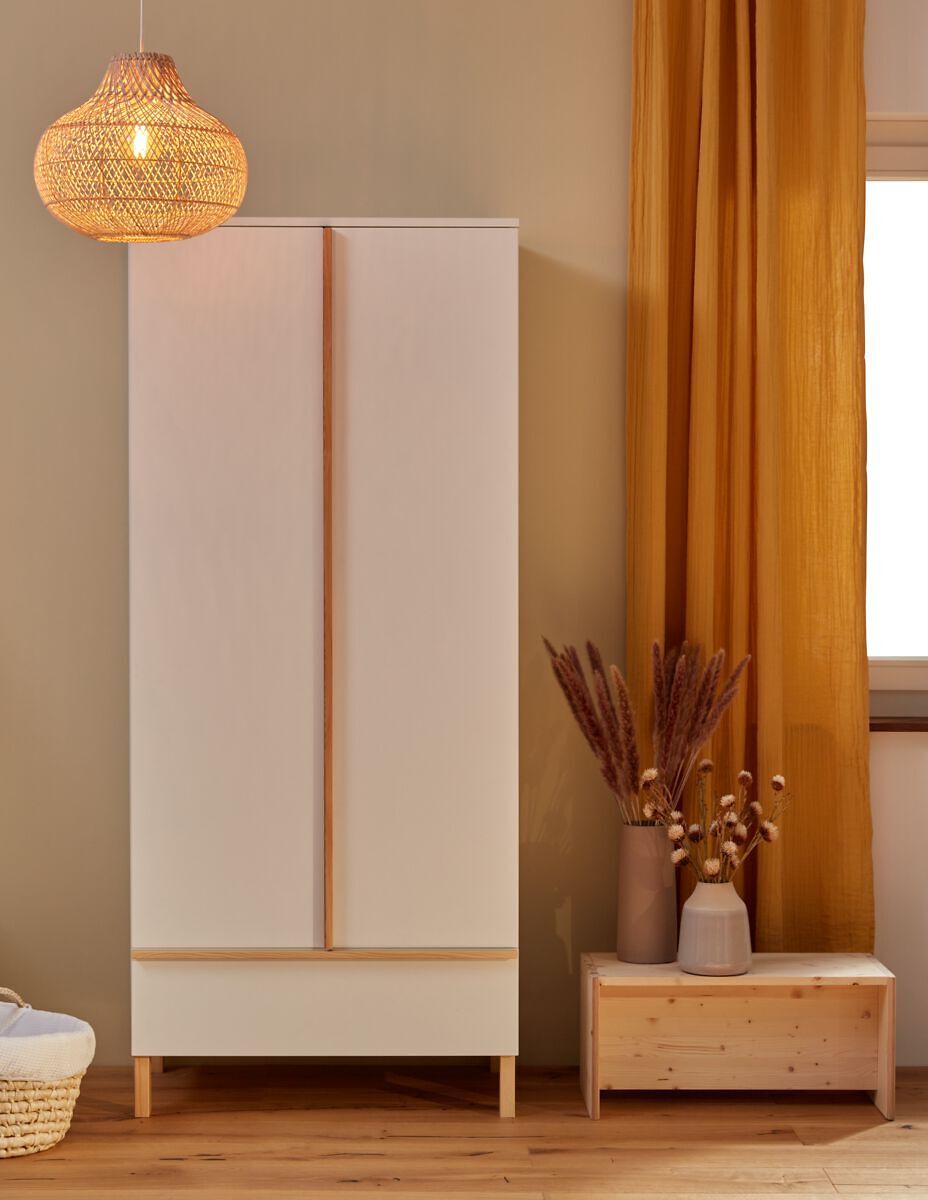 MIO Schrank - Weiss / B: 80.0 cm x T: 52.0 cm x H: 185.0 cm