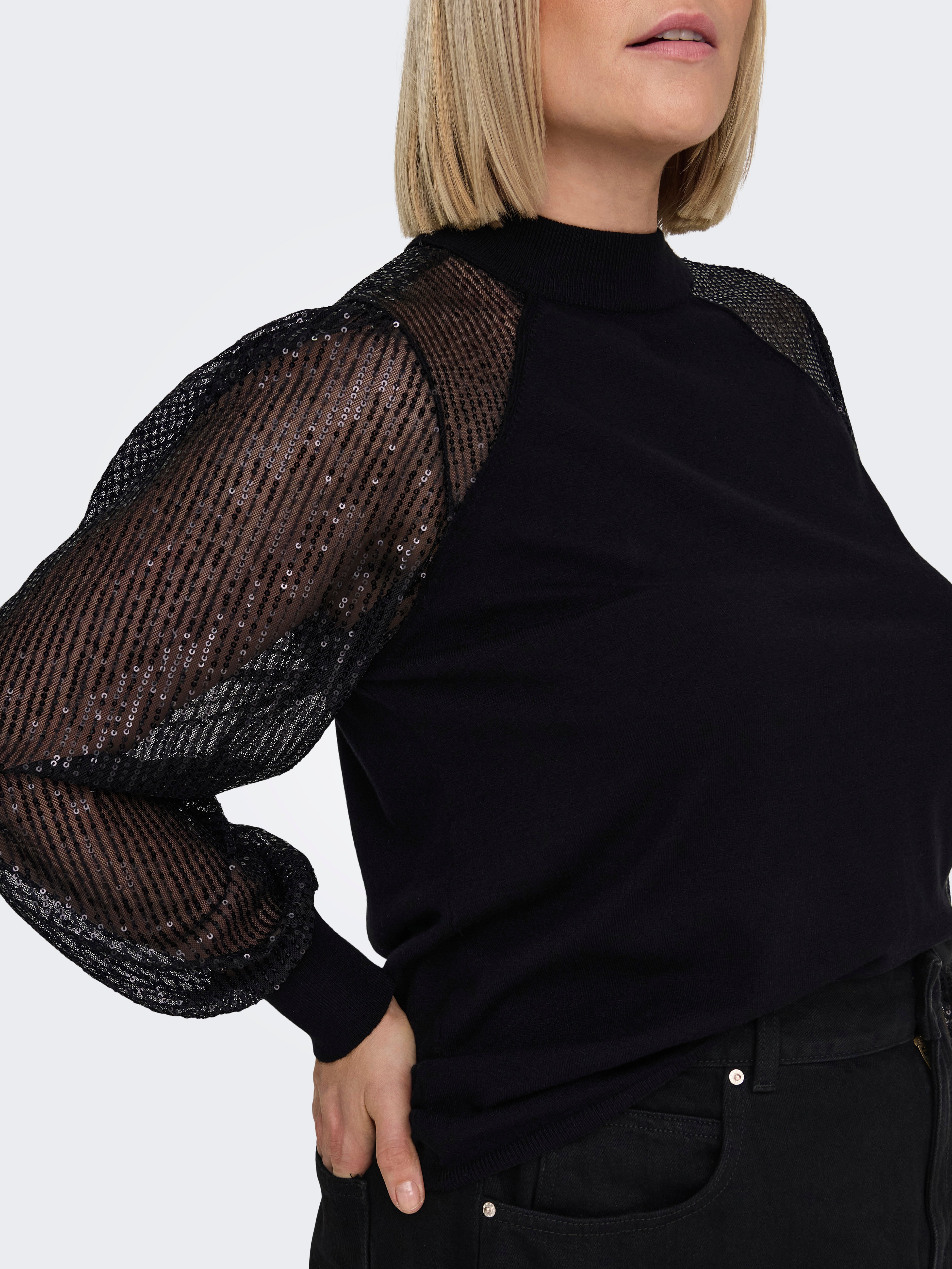 CARNAJA Strickpullover Black