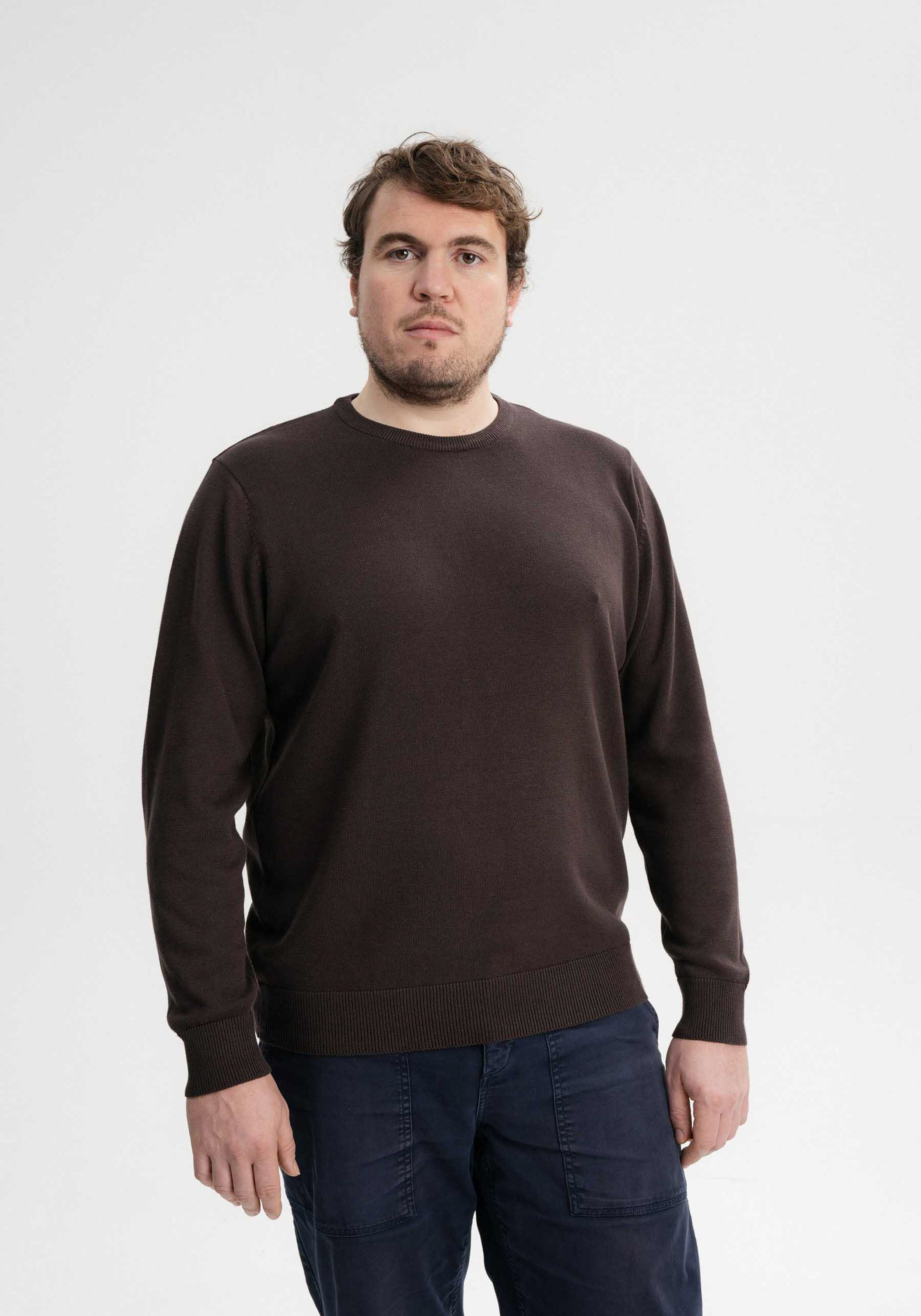 Mela Feinstrickpullover Himal Dark Brown