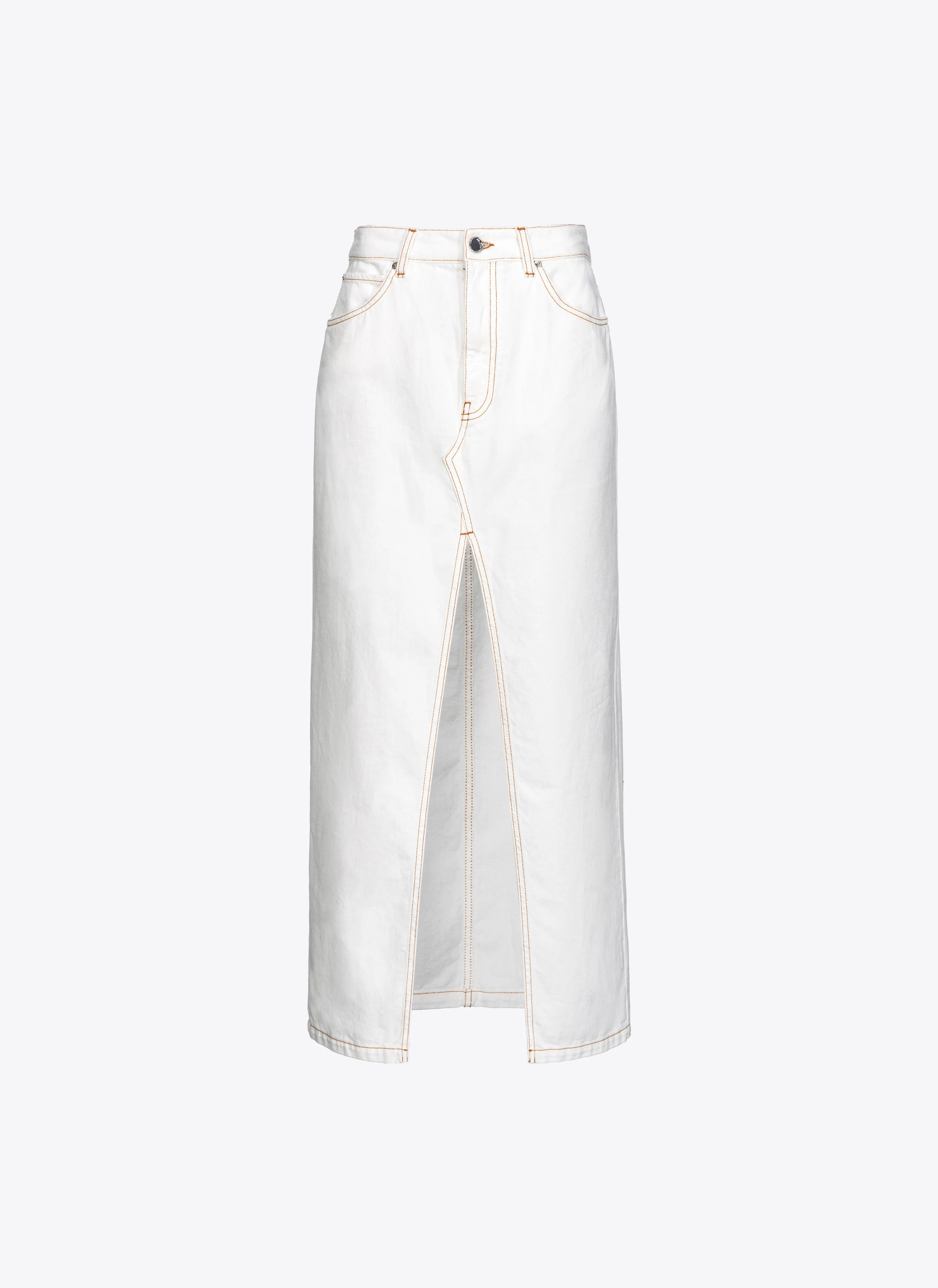 Maxi jupe fendue | Blanc