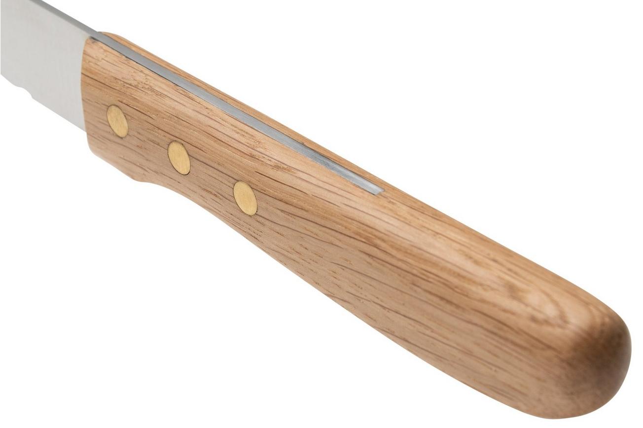 Robert Herder 1607120028 brood en vleesmes 31.5 cm, eikenhout