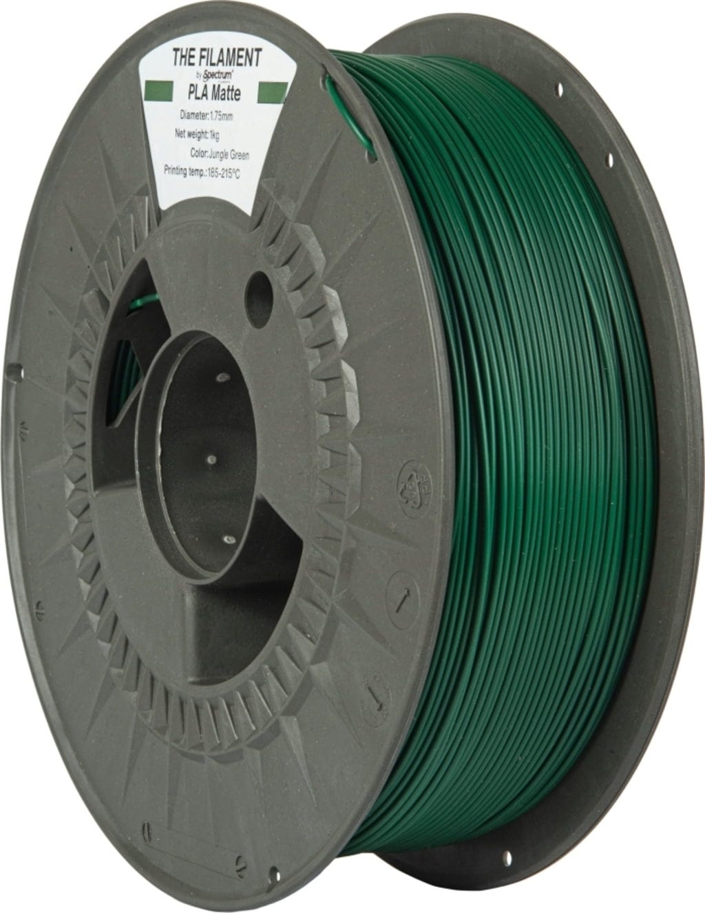 The Filament  PLA Matte Jungle Green, 1,75 mm / 1000 g    Mattes PLA für funktionale & dekorative Anwendungen in Jungle Green