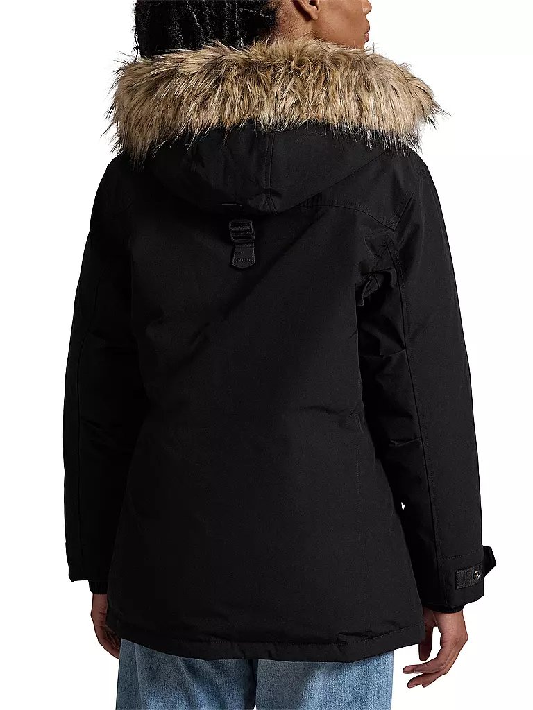 POLO RALPH LAUREN Herren Daunenparka TRIM DOWN schwarz