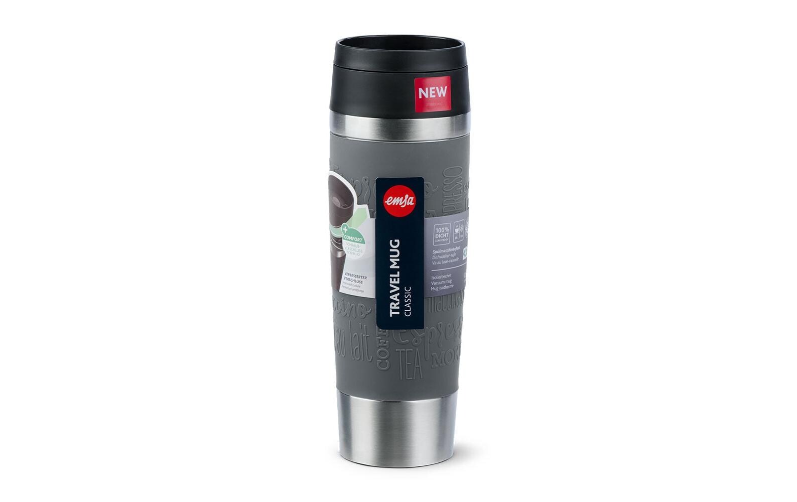 Thermobecher Classic 500 ml, GrauThermo-Reisebecher