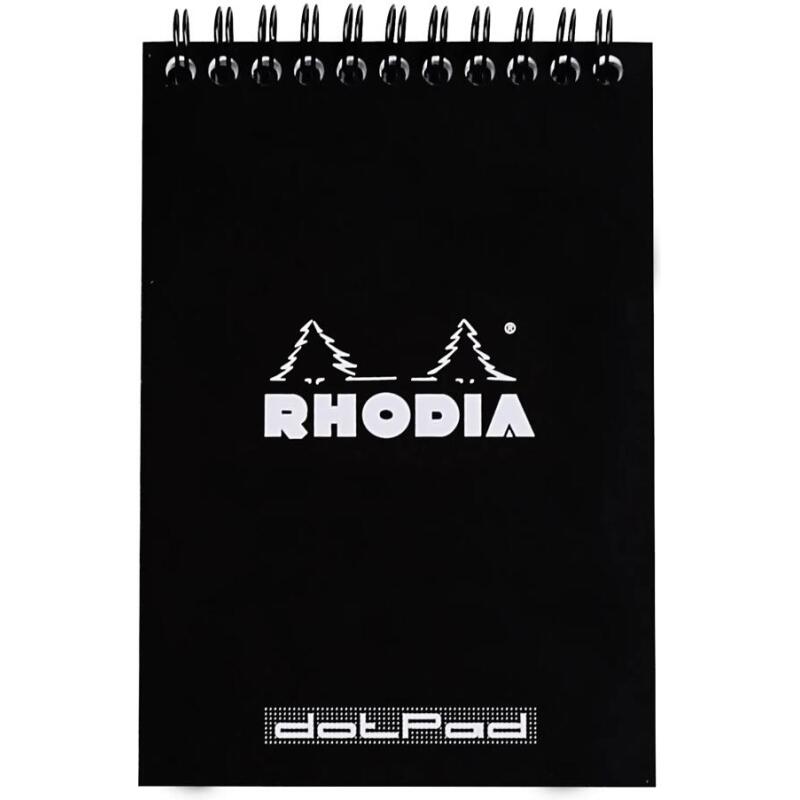 Notepad A6 80 feuilles DOT 80 g. - Noir