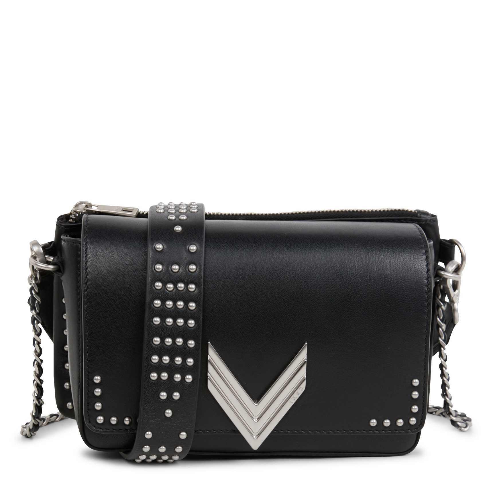 111 - Sac bandoulière en cuir | Noir