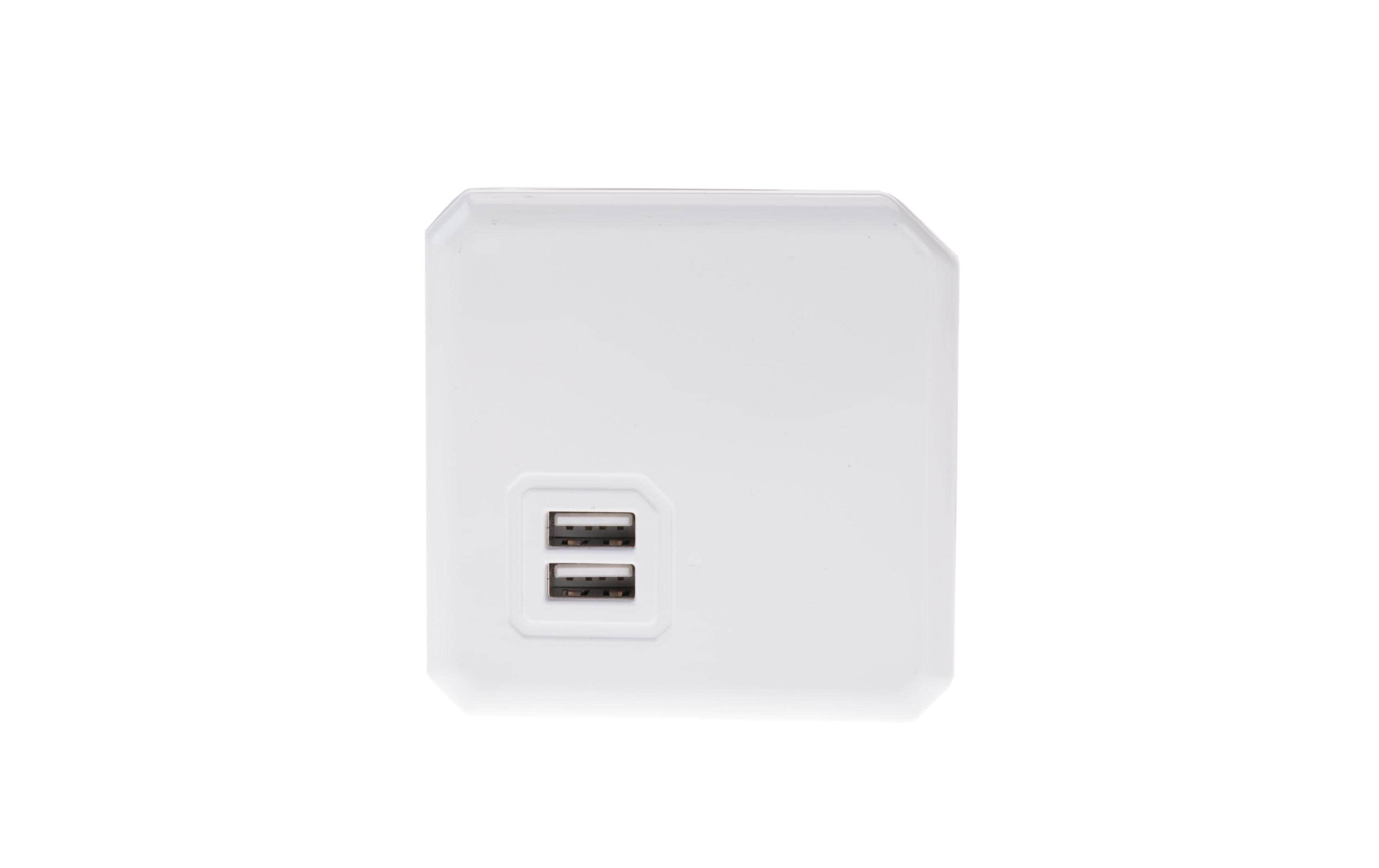 Tischsteckdosenleiste PowerCube Extended USB 4x T13Mehrfachstecker im stylischen Würfel-Design