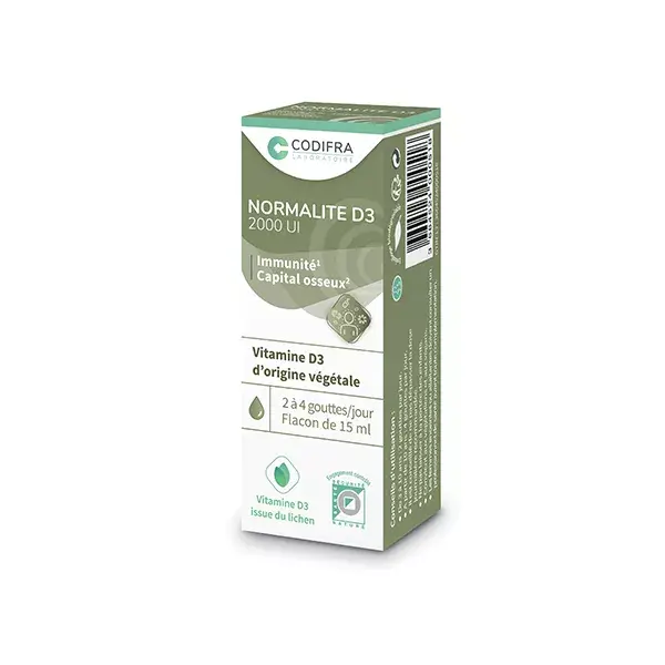 Codifra Normalite D3 Imunidade e Proteção Óssea 2000 UI 15ml