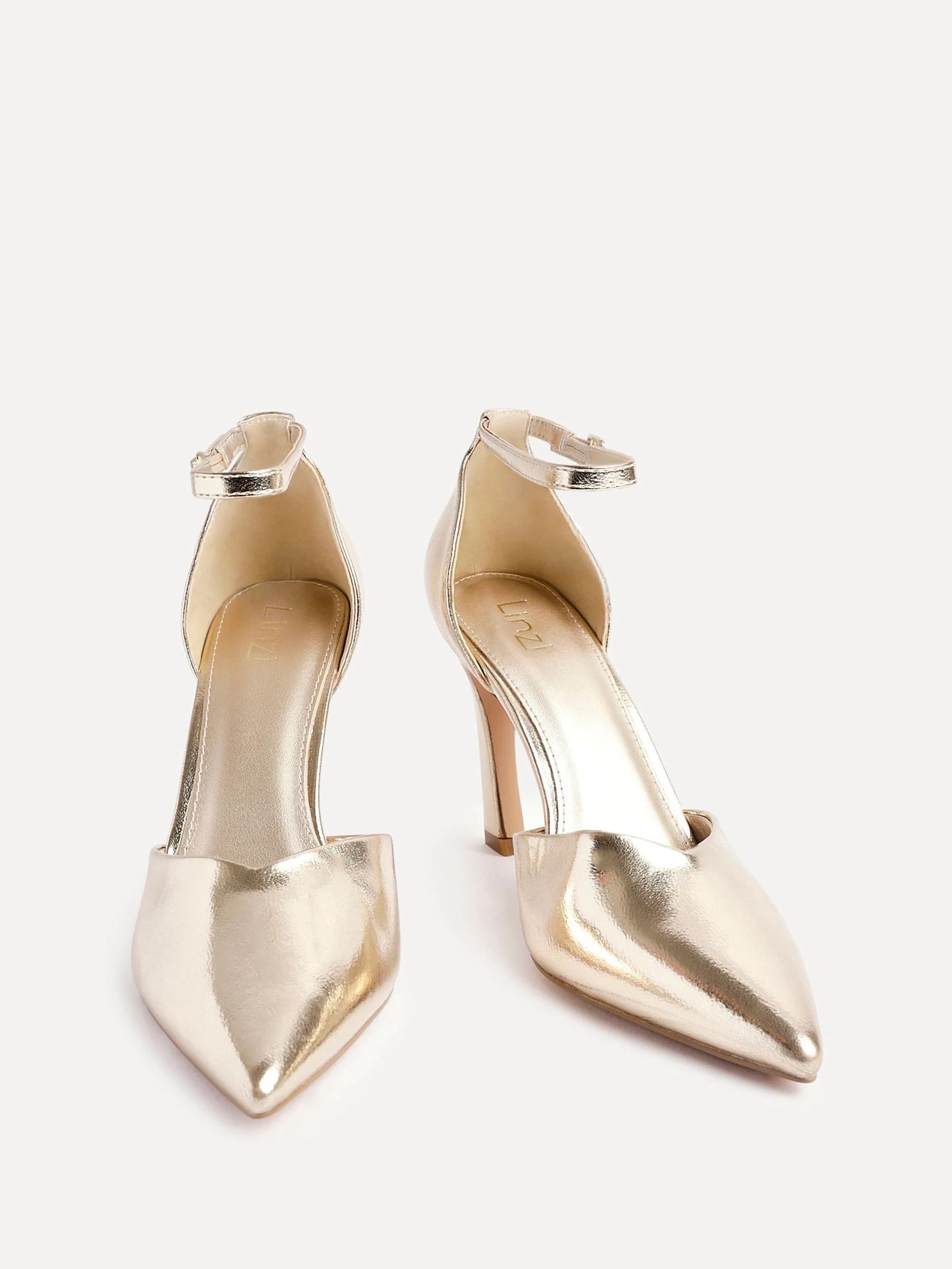Goud - Linzi Moira Classic Stiletto Court Heels