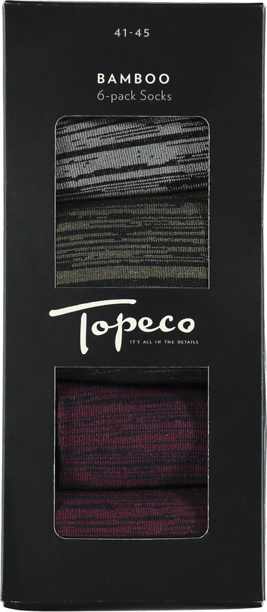 Topeco Topeco 6p socks, bamboo 115a black