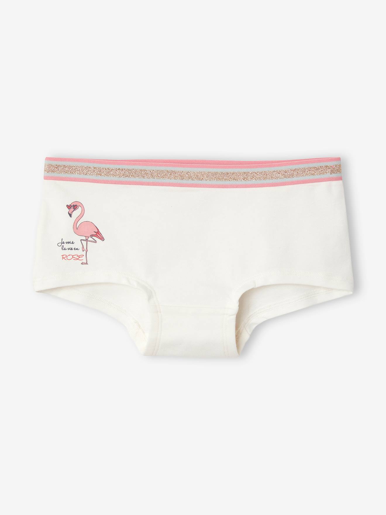 Pacote com 5 shorts estampados azul-claro para meninas