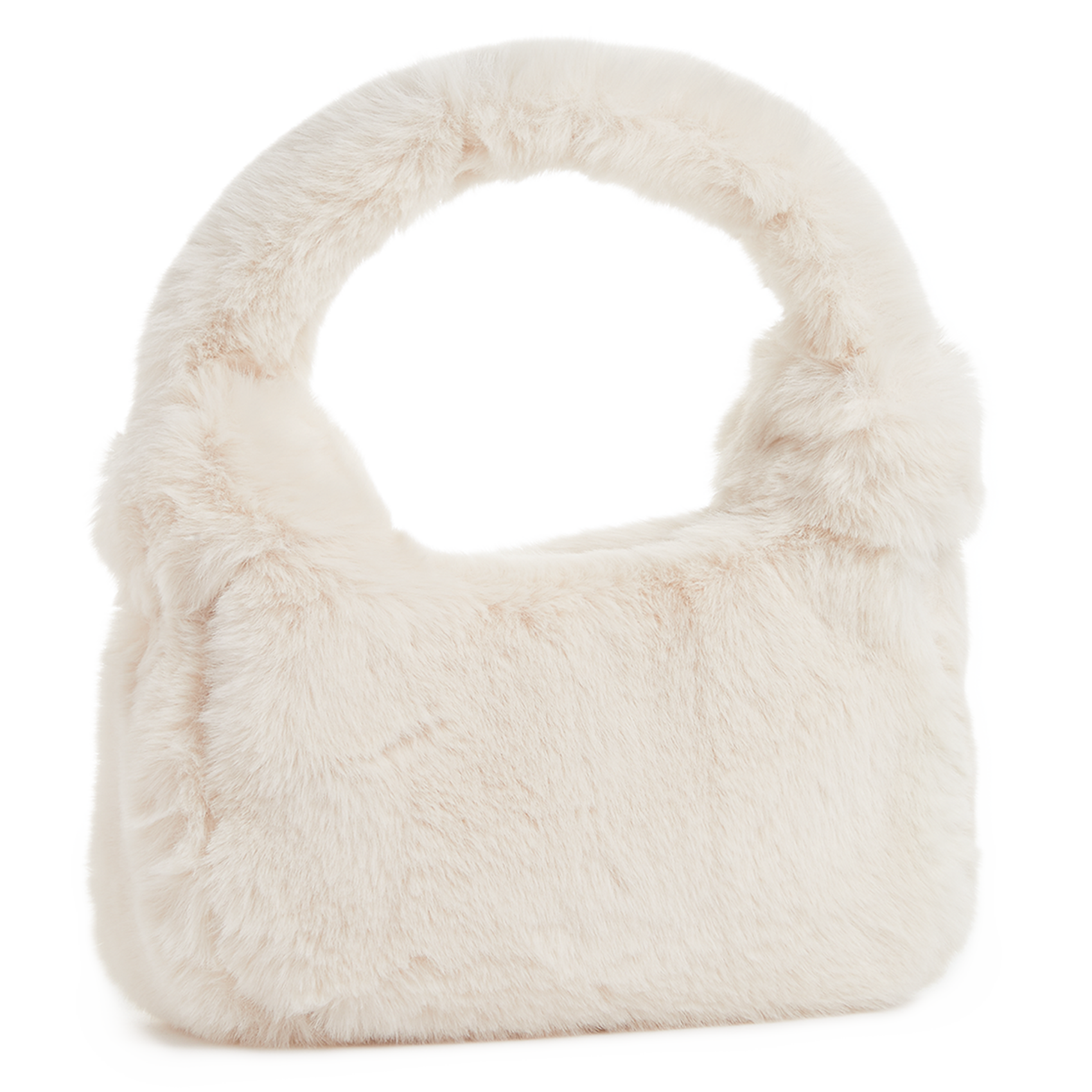 Sac à main en fausse fourrure | Beige