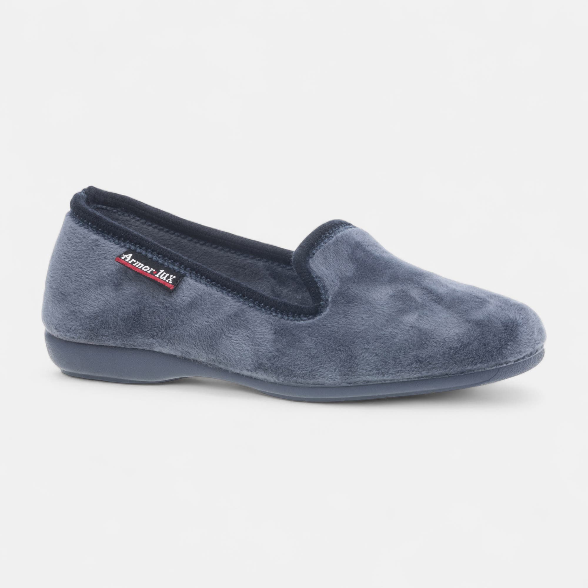 Pantoufles pieds sensibles Femme bleu marine