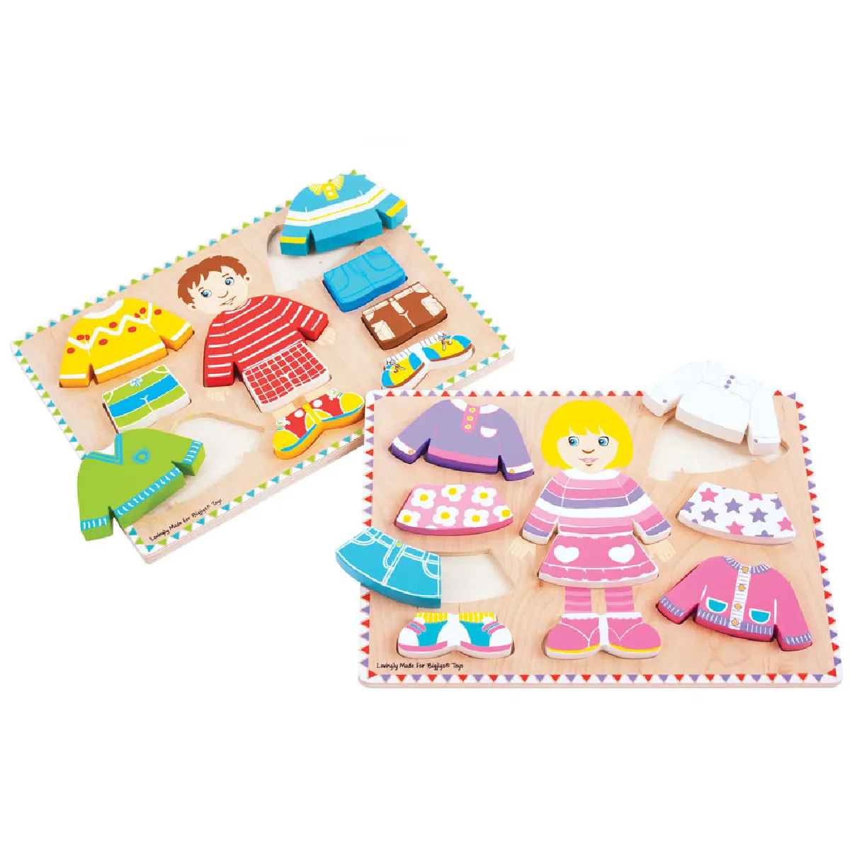 Bigjigs Toys Puzzle Garçon en Bois