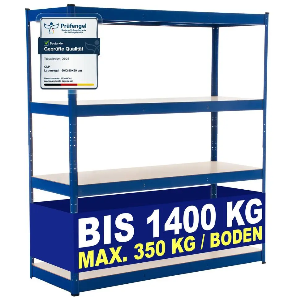 CLP Stellingkast regal Metaal - blauw