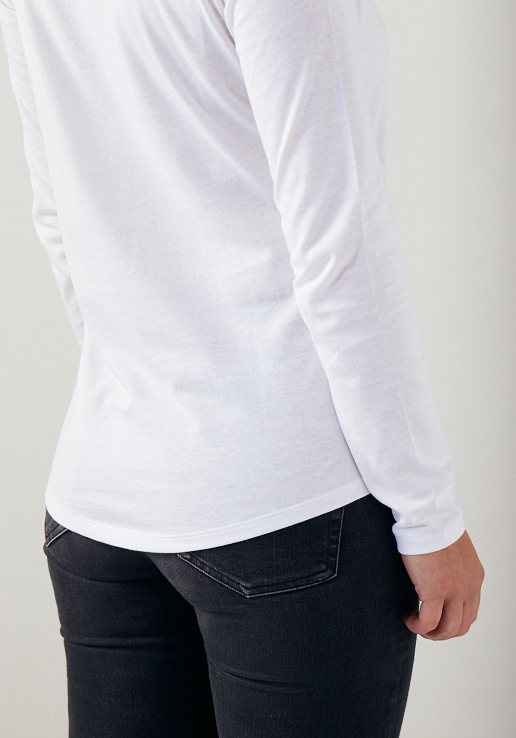 WE ARE ZRCL Damen-Longsleeve Basic White