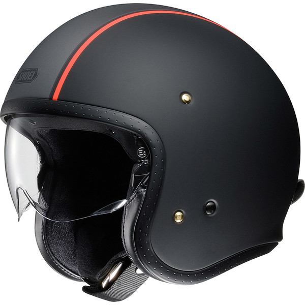 Shoei - Casque J-O Carburettor Noir / Gris / Rouge