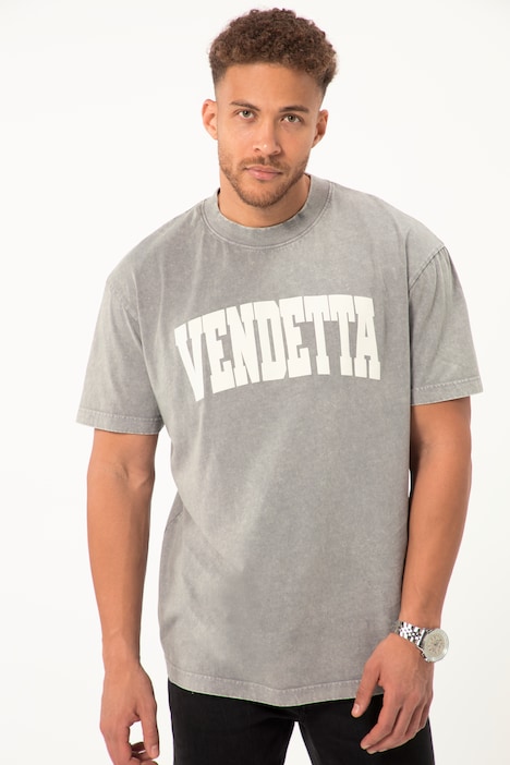 STHUGE T-Shirt, Halbarm, oversized, acid washed, bis 8 XL