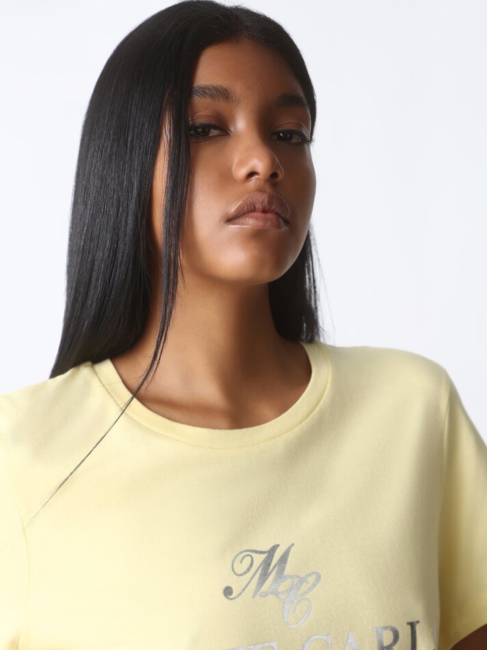 Camiseta de manga curta estampada - Amarela