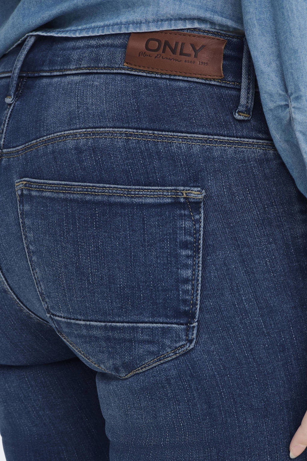 ONLY MATERNITY high zwangerschapskleding skinny jeans medium blue denim