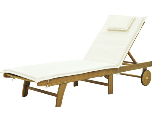 Garden Place Alina 8-delige tuinmeubelset. Bestaande uit: 4 stoelen, bank, ligstoel, kruk, opklapbare acaciahouten tafel met uitschuifbaar onderstel inclusief kussen.