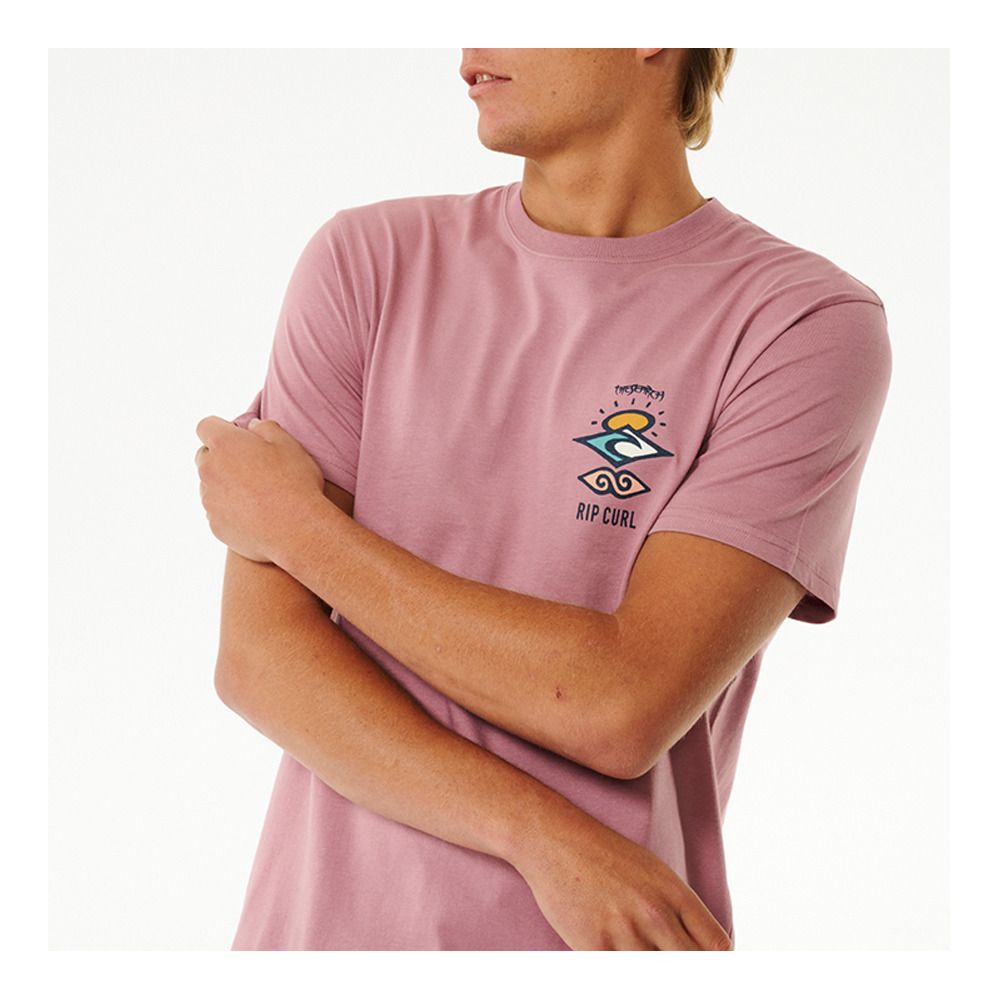 Rip Curl SEARCH ICON - Tee-shirt Homme mauve